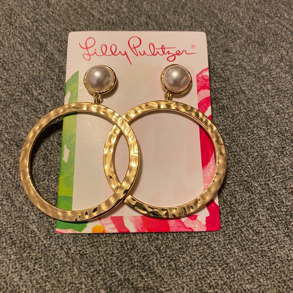 Lilly Pulitzer Glisten in the Sun Pearl Earrings